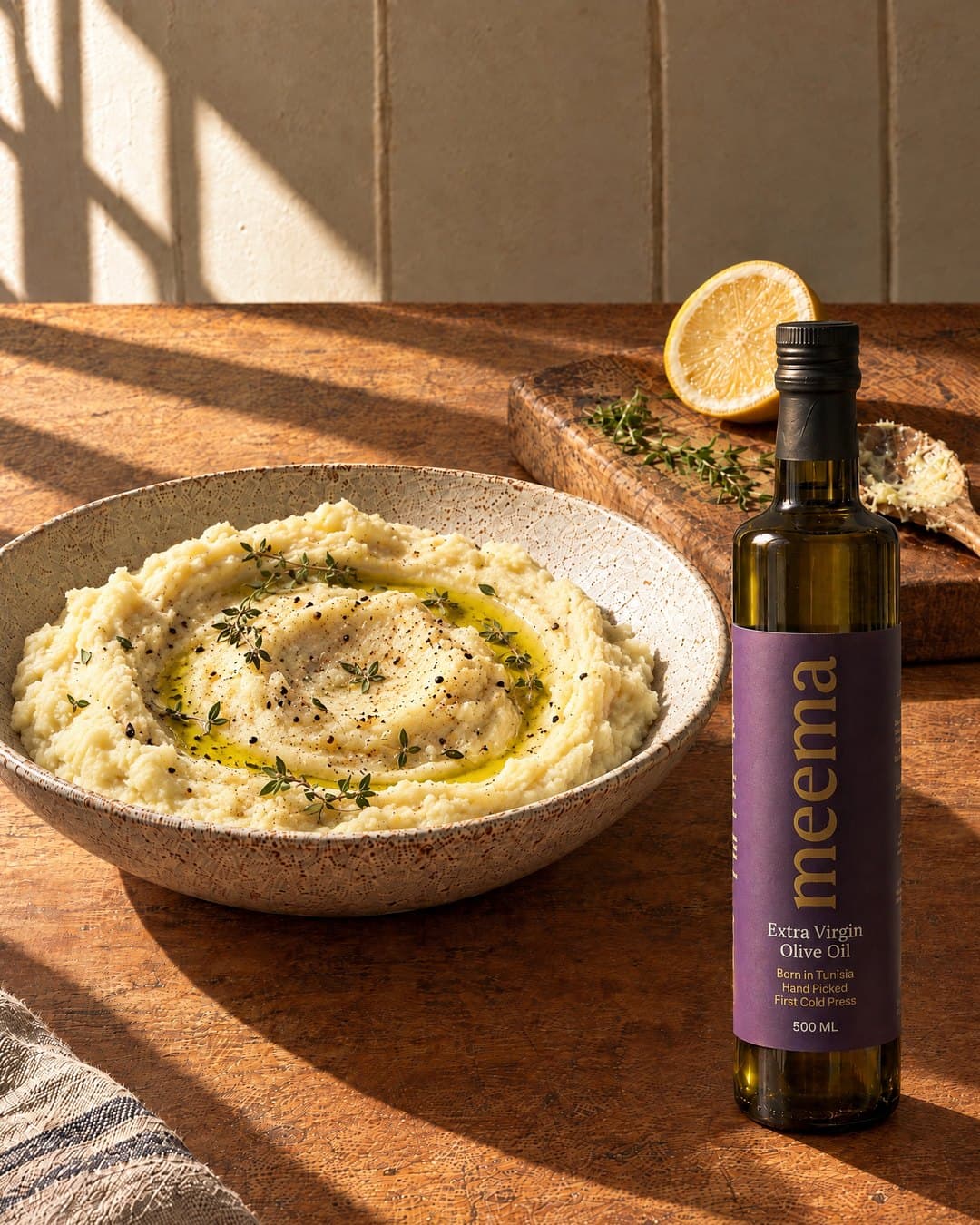 Olive oil mashed potatoes